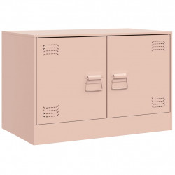 Szafka pod telewizor, różowa, 67x39x44 cm, stalowa