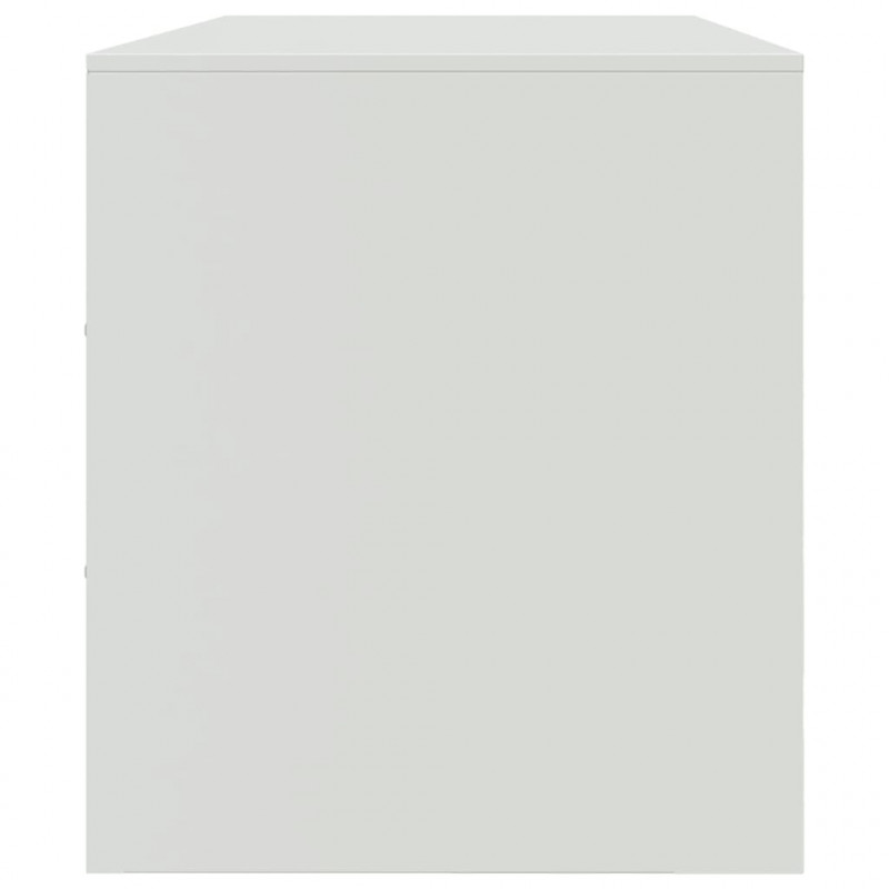 Szafka pod telewizor, biała, 99x39x44 cm, stalowa