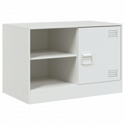 Szafka pod telewizor, biała, 67x39x44 cm, stalowa
