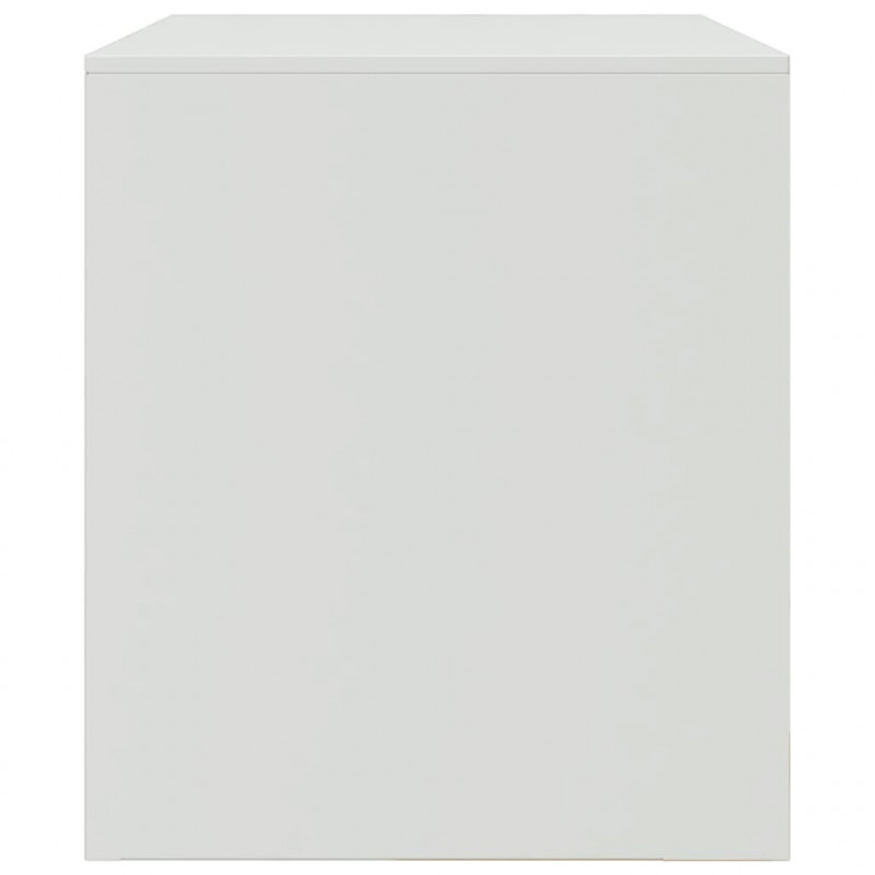 Szafka pod telewizor, biała, 67x39x44 cm, stalowa