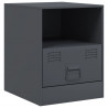 Szafka nocna, antracytowa, 34,5x39x44 cm, stal