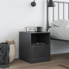 Szafka nocna, antracytowa, 34,5x39x44 cm, stal