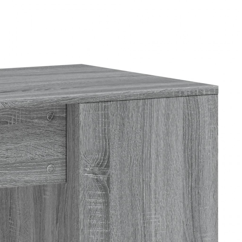 Biurko, szary dąb sonoma, 102x50x75 cm, materiał drewnopochodny
