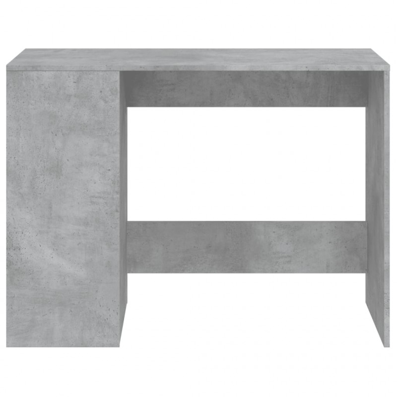 Biurko, szarość betonu, 102x50x75 cm, materiał drewnopochodny