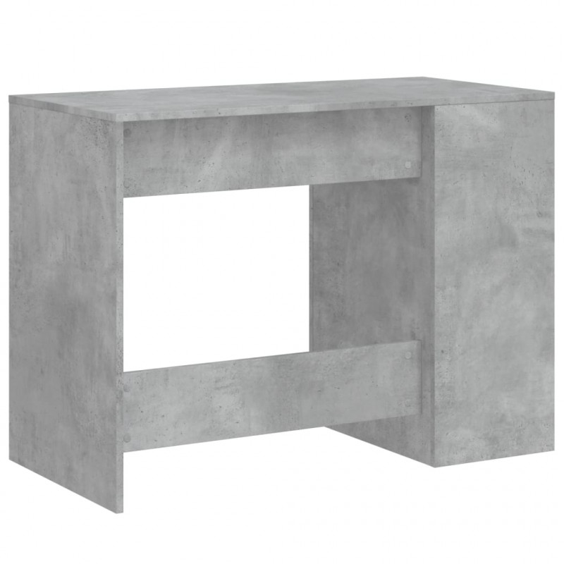 Biurko, szarość betonu, 102x50x75 cm, materiał drewnopochodny