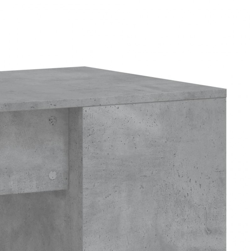 Biurko, szarość betonu, 102x50x75 cm, materiał drewnopochodny