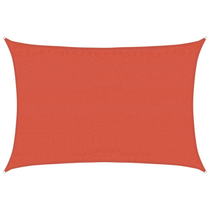 Żagiel przeciwsłoneczny, 160 g/m², terakotowy, 3,5x5 m, HDPE