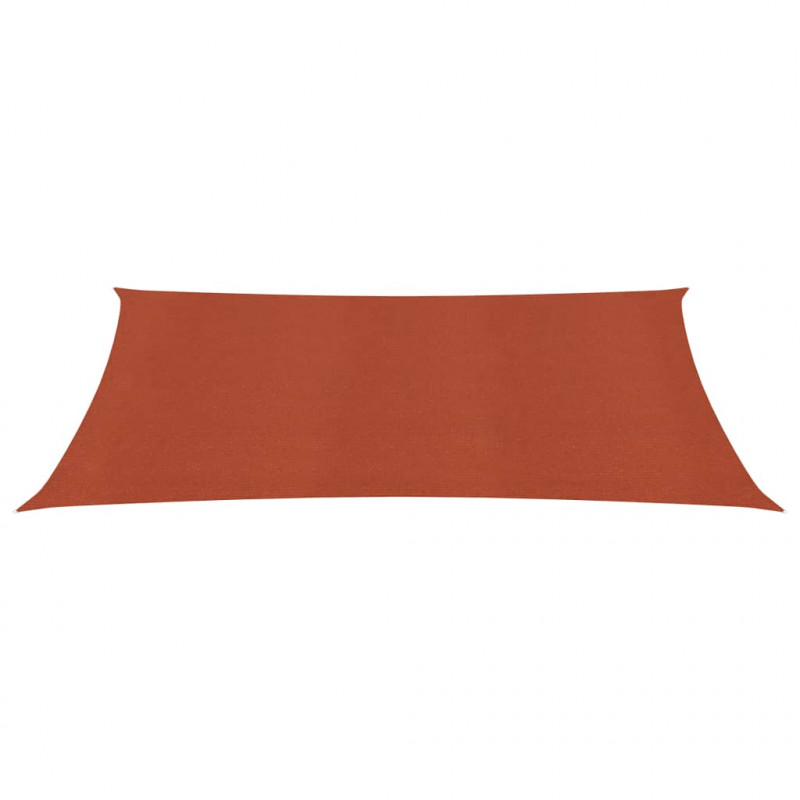 Żagiel przeciwsłoneczny, 160 g/m², terakotowy, 3,5x5 m, HDPE