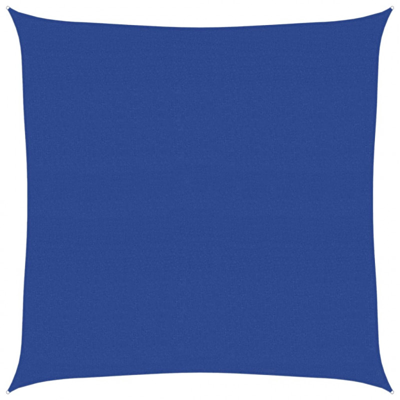 Żagiel przeciwsłoneczny, 160 g/m², niebieski, 4x4 m, HDPE