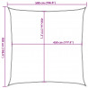 Żagiel przeciwsłoneczny, 160 g/m², żółty, 5x5 m, HDPE