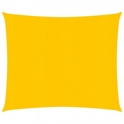Żagiel przeciwsłoneczny, 160 g/m², żółty, 4x4 m, HDPE