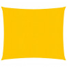 Żagiel przeciwsłoneczny, 160 g/m², żółty, 4x4 m, HDPE