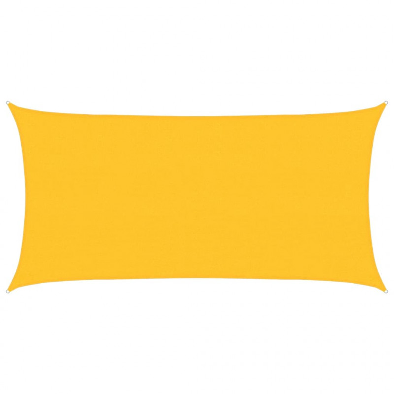 Żagiel przeciwsłoneczny, 160 g/m², żółty, 2x3,5 m, HDPE