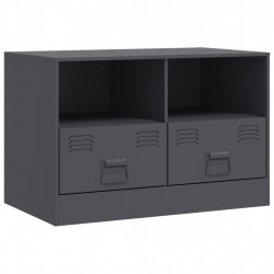 Szafka pod telewizor, antracytowa, 67x39x44 cm, stalowa