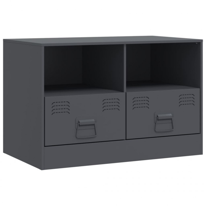 Szafka pod telewizor, antracytowa, 67x39x44 cm, stalowa