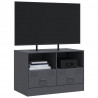 Szafka pod telewizor, antracytowa, 67x39x44 cm, stalowa