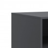 Szafka pod telewizor, antracytowa, 67x39x44 cm, stalowa