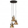 Lampa wisząca, 25 W, antyczny mosiądz, 30x30x100 cm, E27