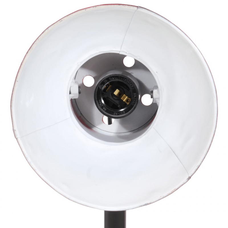 Lampa stołowa, 25 W, postarzany czerwony, 17x17x60 cm, E27