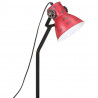 Lampa stołowa, 25 W, postarzany czerwony, 17x17x60 cm, E27