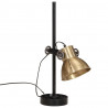 Lampa stołowa, 25 W, antyczny mosiądz, 15x15x55 cm, E27