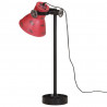 Lampa stołowa, 25 W, postarzany czerwony, 15x15x55 cm, E27