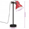 Lampa stołowa, 25 W, postarzany czerwony, 15x15x55 cm, E27