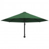 Parasol ścienny na metalowym słupku, 300 cm, zielony