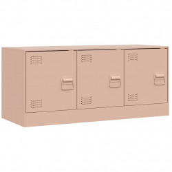 Szafka pod telewizor, różowa, 99x39x44 cm, stalowa