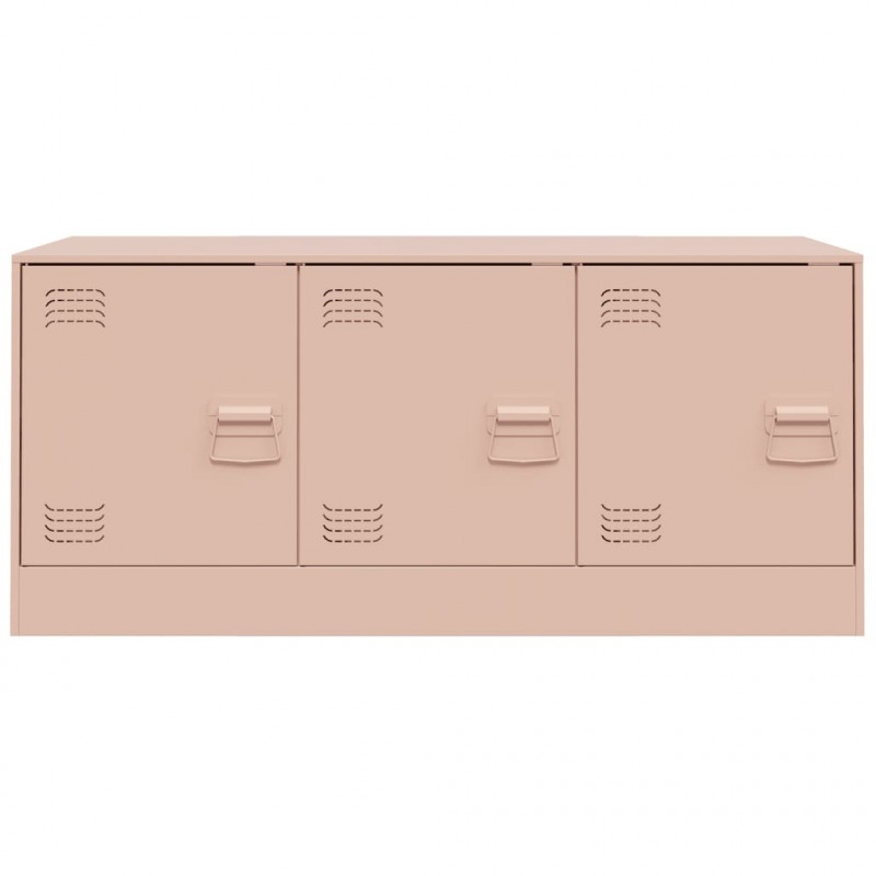 Szafka pod telewizor, różowa, 99x39x44 cm, stalowa