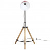 Lampa stojąca, 25 W, postarzany czerwony, 75x75x90-150 cm, E27