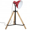 Lampa stojąca, 25 W, postarzany czerwony, 75x75x90-150 cm, E27