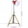 Lampa stojąca, 25 W, postarzany czerwony, 75x75x90-150 cm, E27