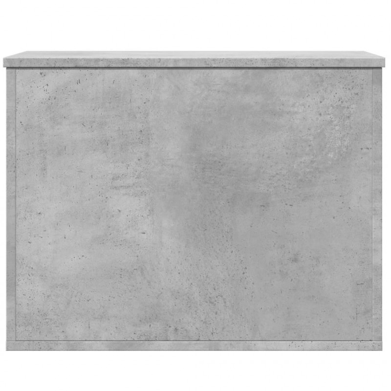 Skrzynia, szarość betonu, 60x42x46 cm, materiał drewnopochodny