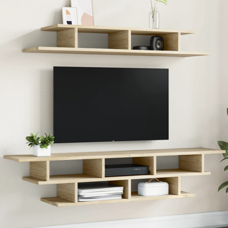 Zestaw mebli RTV, dąb sonoma, materiał drewnopochodny