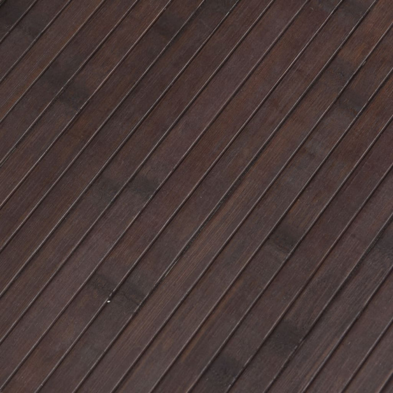 Parawan, ciemnobrązowy, 165x800 cm, bambusowy