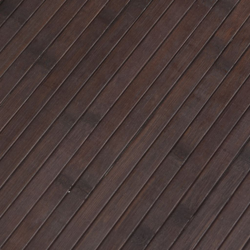 Parawan, ciemnobrązowy, 165x600 cm, bambusowy