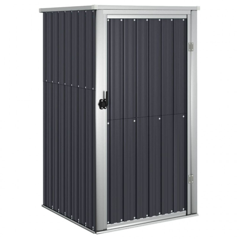 Szopa ogrodowa, antracytowa, 88x89x161 cm, stal galwanizowana