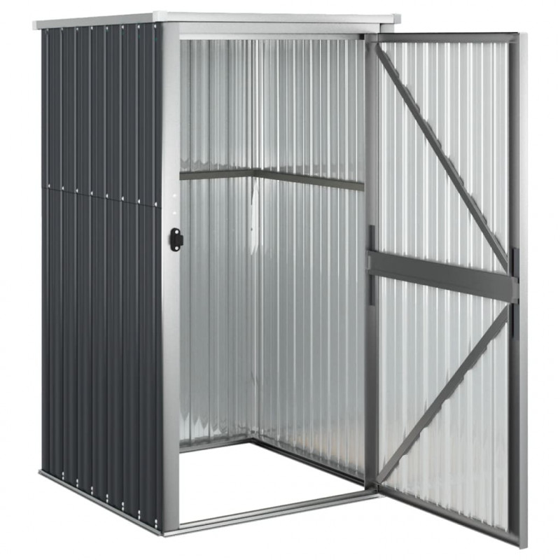 Szopa ogrodowa, antracytowa, 88x89x161 cm, stal galwanizowana