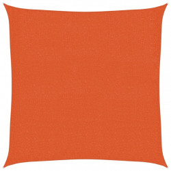 Żagiel przeciwsłoneczny, 160 g/m², pomarańcz, 3,6x3,6 m, HDPE