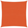Żagiel przeciwsłoneczny, 160 g/m², pomarańcz, 3,6x3,6 m, HDPE