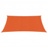 Żagiel przeciwsłoneczny, 160 g/m², pomarańcz, 3,6x3,6 m, HDPE