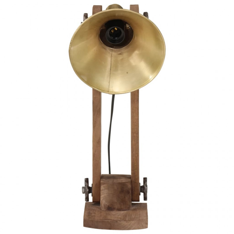 Lampa stołowa, 25 W, antyczny mosiądz, 23x13x52 cm, E27