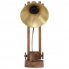 Lampa stołowa, 25 W, antyczny mosiądz, 23x13x52 cm, E27