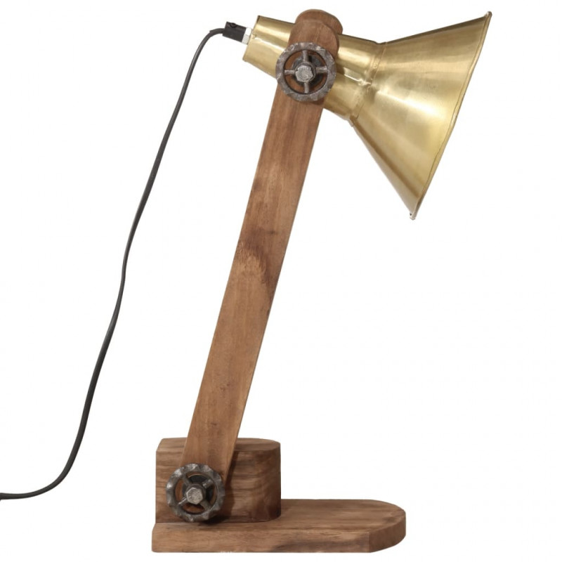 Lampa stołowa, 25 W, antyczny mosiądz, 23x13x52 cm, E27