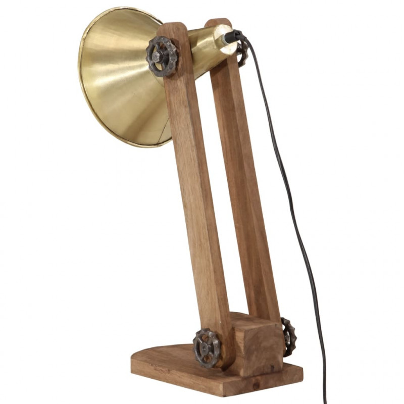 Lampa stołowa, 25 W, antyczny mosiądz, 23x13x52 cm, E27