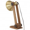 Lampa stołowa, 25 W, antyczny mosiądz, 23x13x52 cm, E27