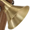 Lampa stołowa, 25 W, antyczny mosiądz, 23x13x52 cm, E27