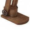 Lampa stołowa, 25 W, antyczny mosiądz, 23x13x52 cm, E27
