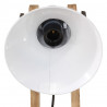 Lampa stołowa, 25 W, biała, 23x13x52 cm, E27